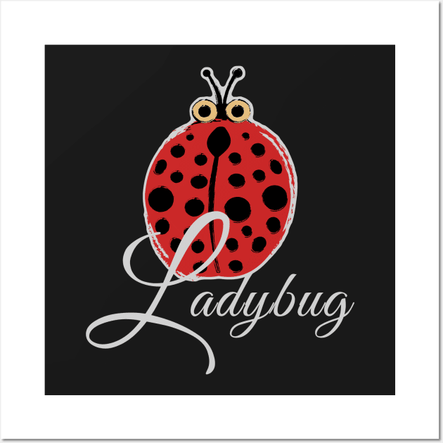 Lucky Ladybug Wall Art by evisionarts